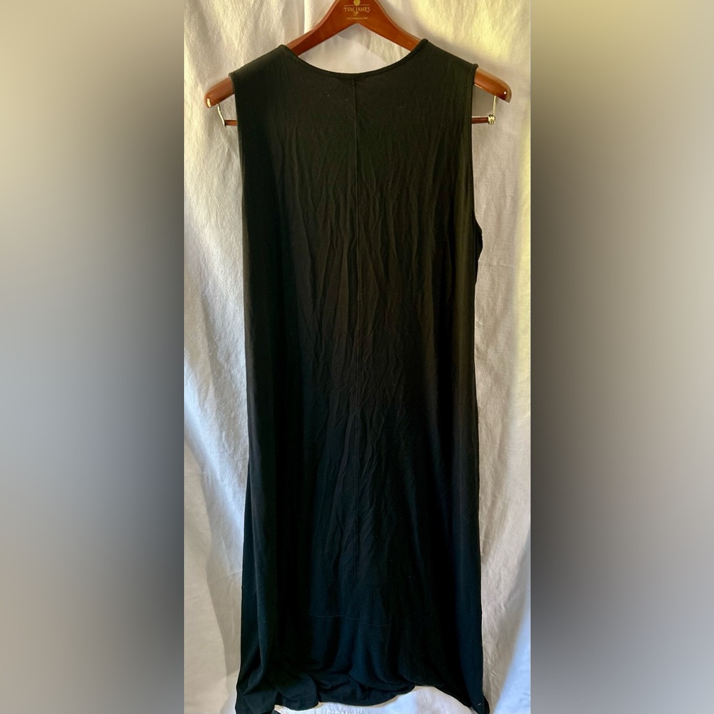 J. Jill Wearever Collection W L Black Maxi Sleeveless Dress RN 97642 Stretch - Picture 3 of 4